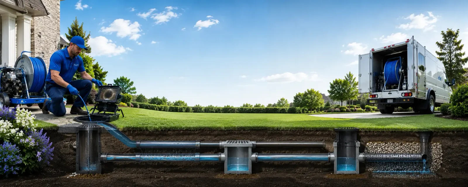 Outdoor drain cleaning information for Emington, IL